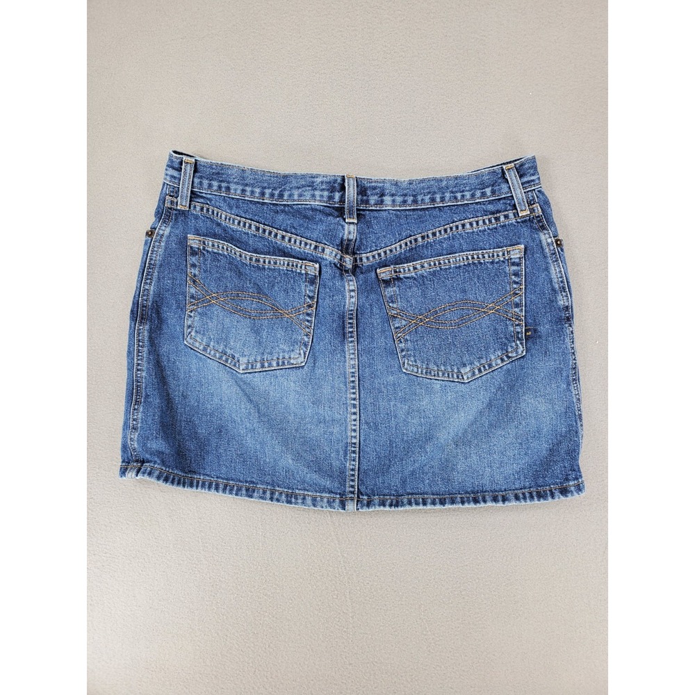 Abercrombie & Fitch‎ Women's Blue Jean Denim Mini Skirt Size 10 100% Cotton USA - Picture 3 of 5